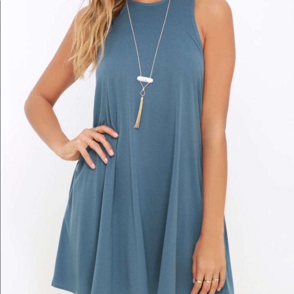RVCA Sucker Punch 2 Blue Swing Dress